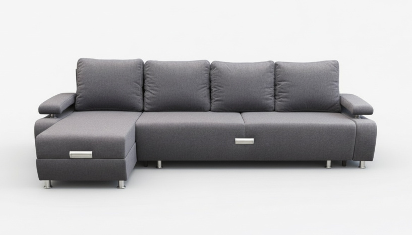 «Престиж-15" диван удлиненный с оттоманкой