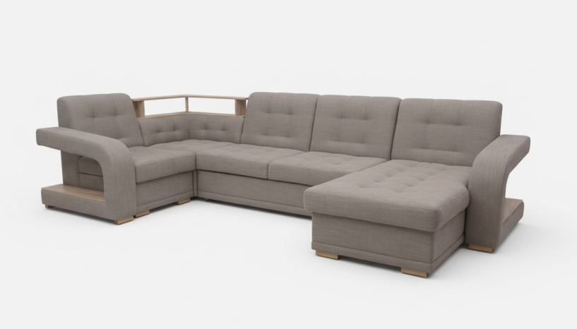 «Соня-17»  модульный диван с полкой