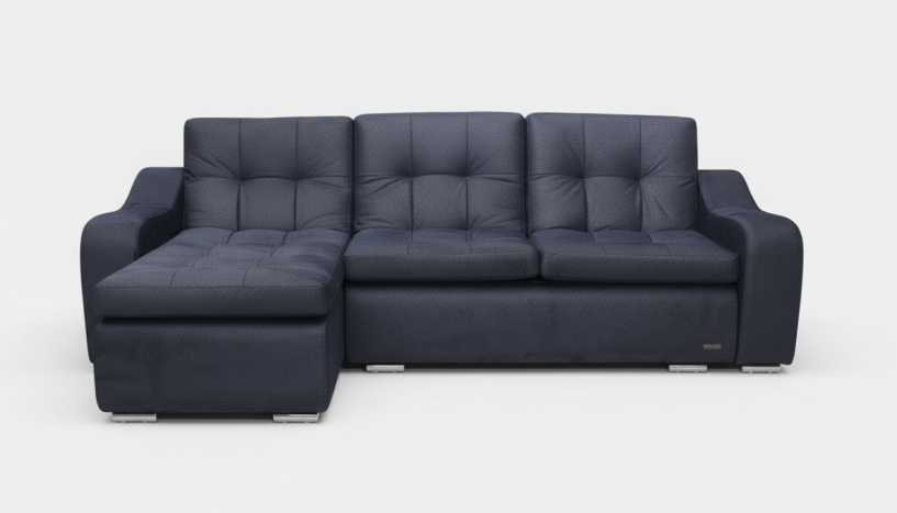 "Соната Лайт" диван с оттоманкой с подлокотниками