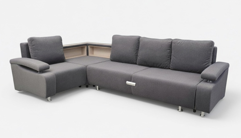 «Престиж-15" угловой диван с полкой